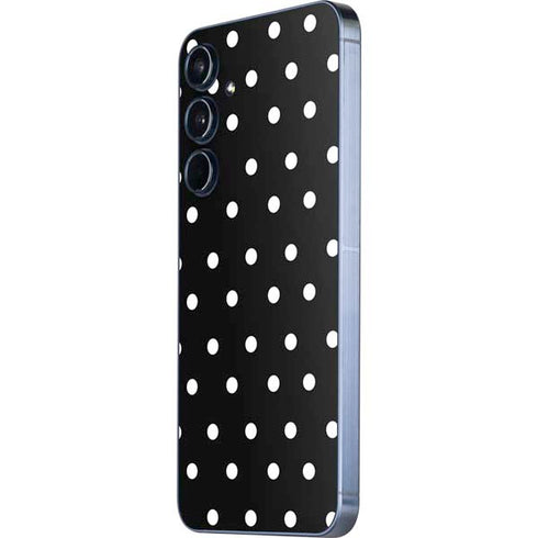 Black and White Polka Dots Galaxy A35 5G Skin